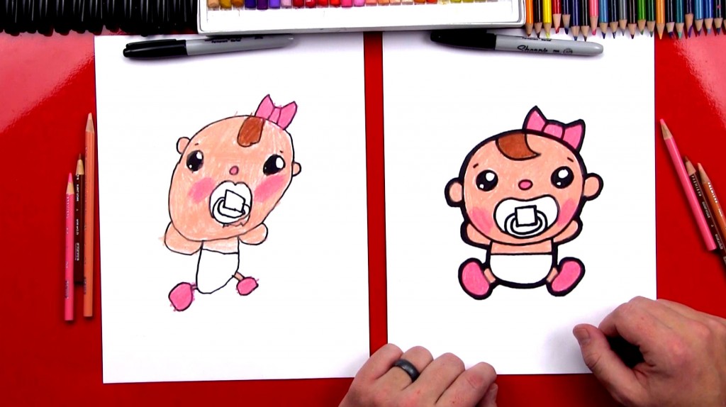 How To Draw A Cartoon Baby Olivia