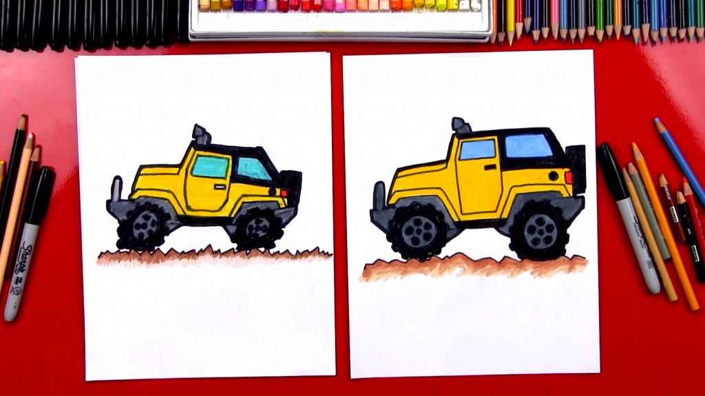 How To Draw A Jeep