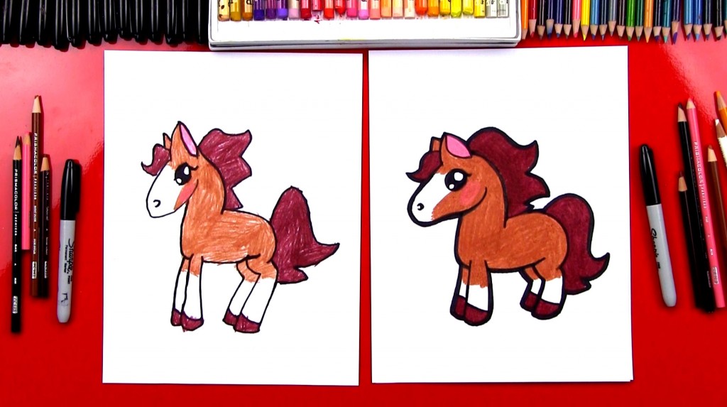 How To Draw A Cartoon Horse