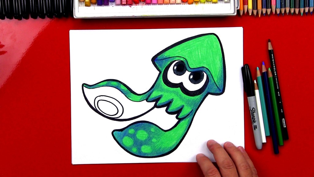 How To Draw Splatoon Inkling Squid