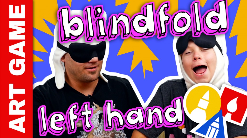 Left-Handed Blindfolded Drawing Challenge + Spotlight!