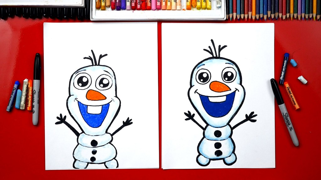 How To Draw Olaf From Frozen