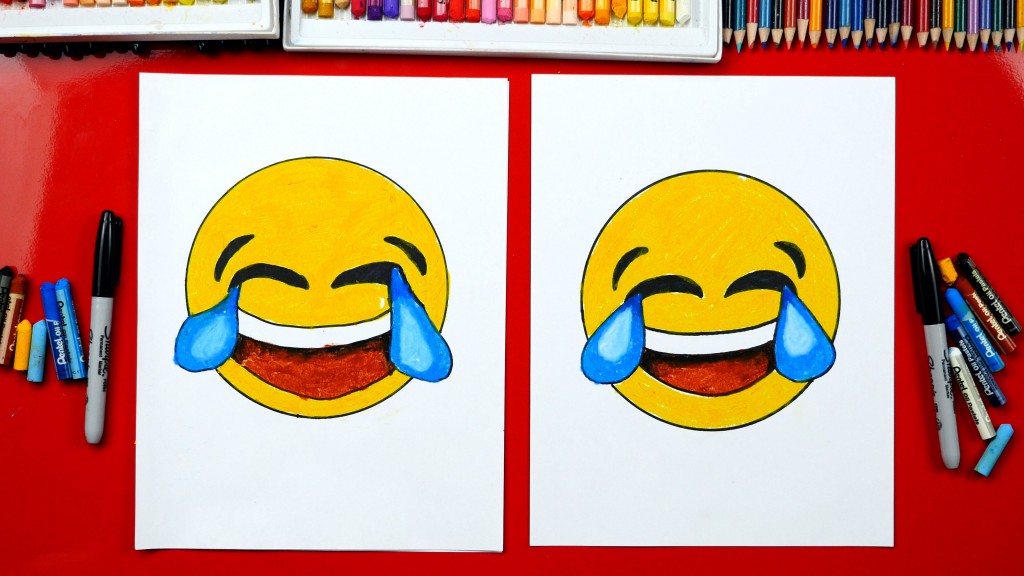 How To Draw A Laughing Emoji