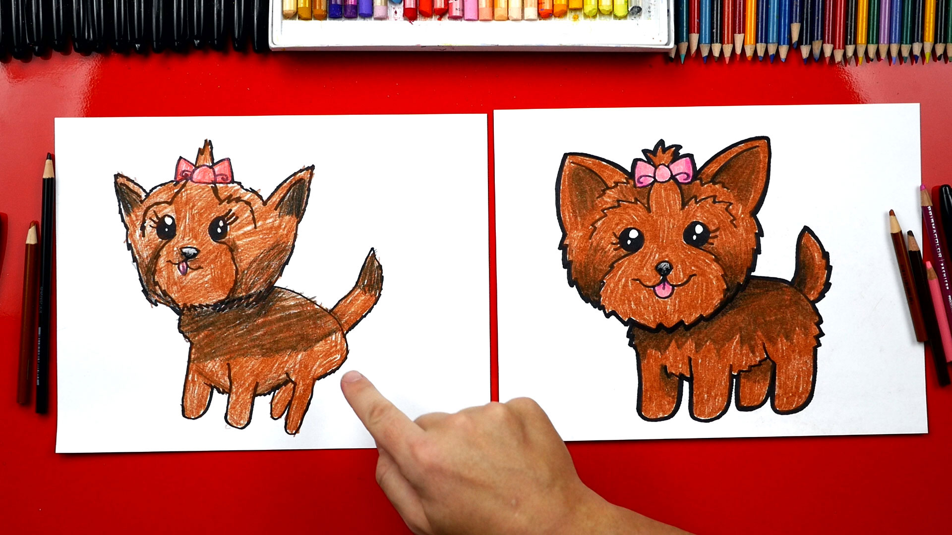 How To Draw A Yorkie Art For Kids Hub