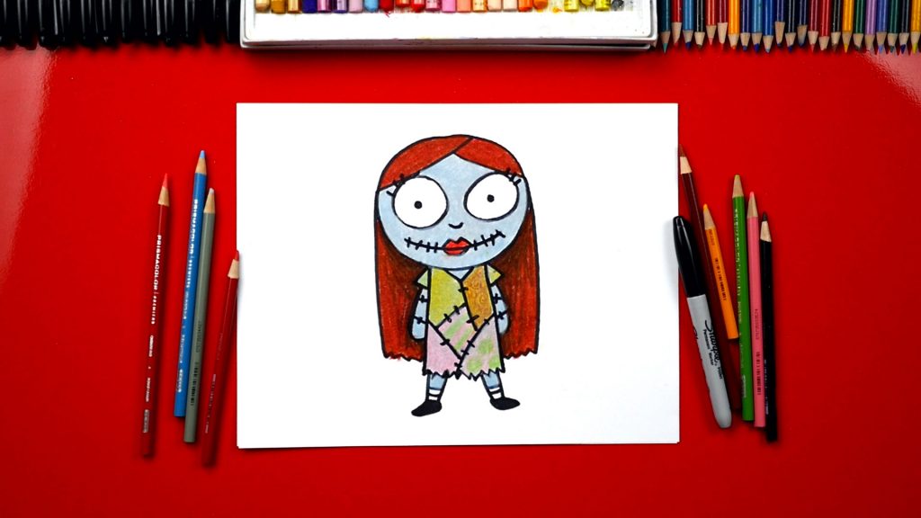 How To Draw Cartoon Sally From Nightmare Before Christmas