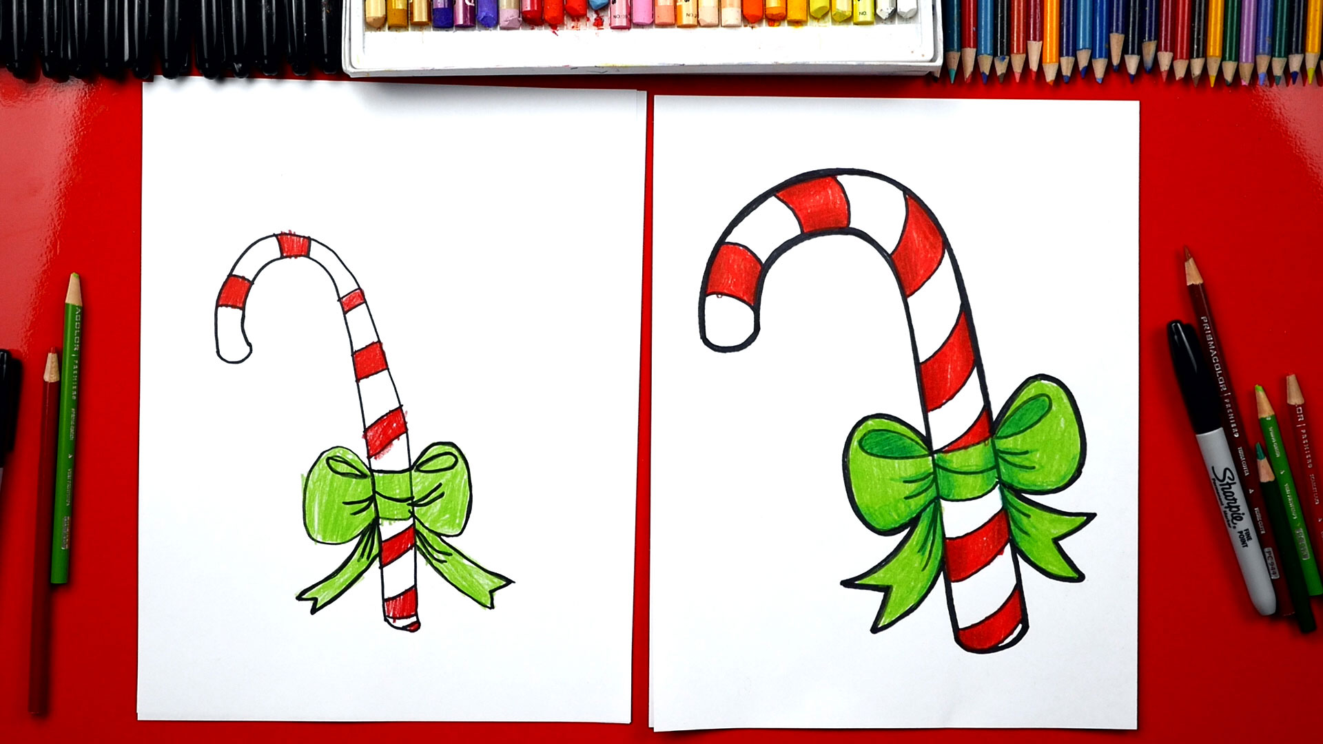 How To Draw A Candy Cane - Art For Kids Hub