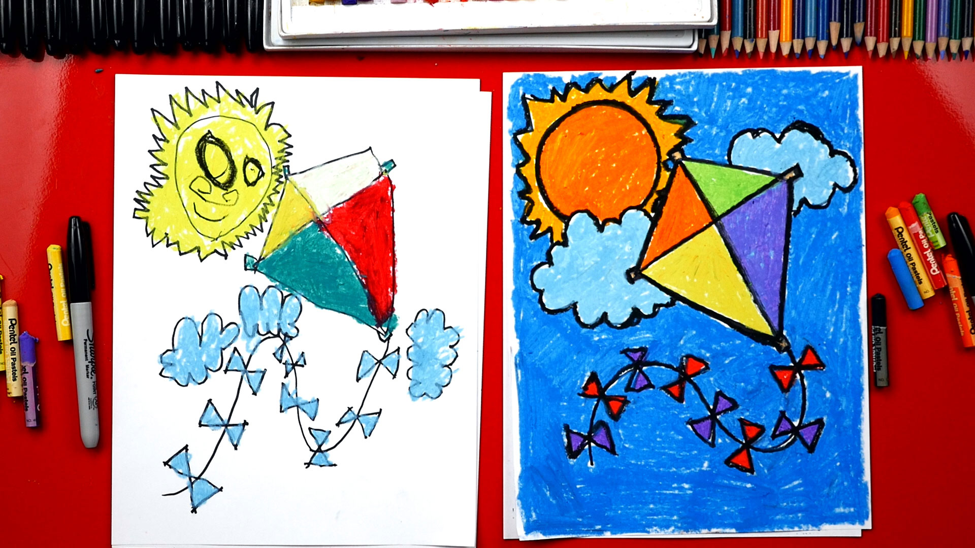 How To Draw A Kite - Art For Kids Hub