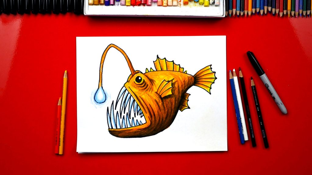 How To Draw An Anglerfish