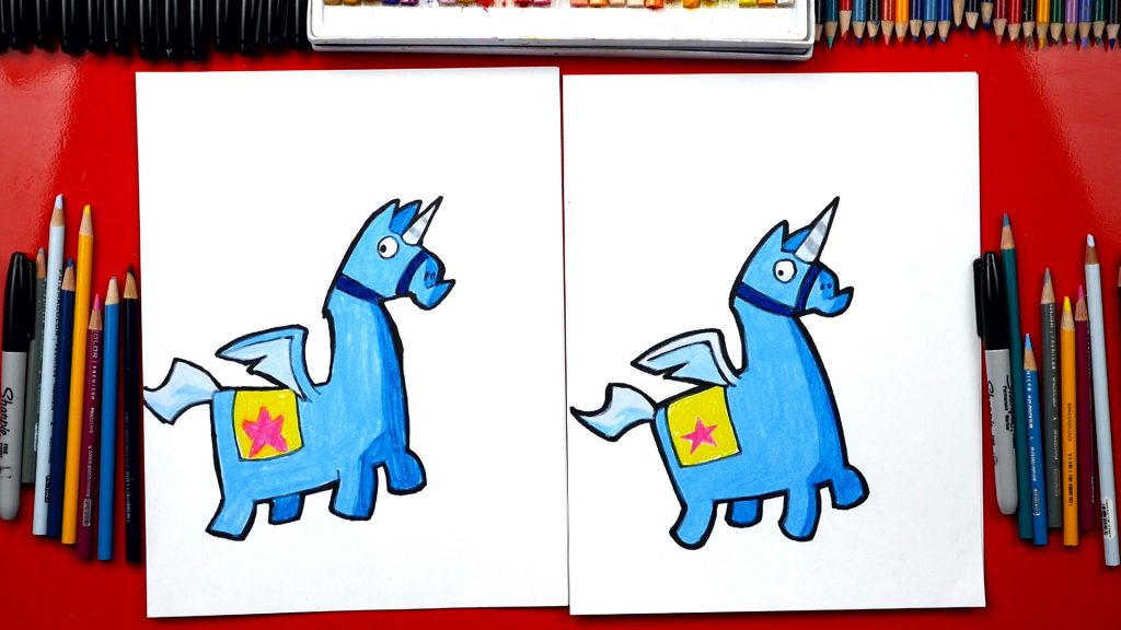 How To Draw Fortnite Unicorn Llama