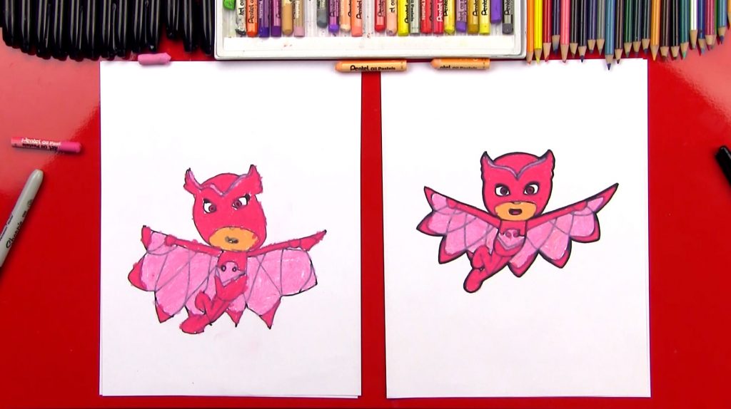 How To Draw Owlette From PJ Masks