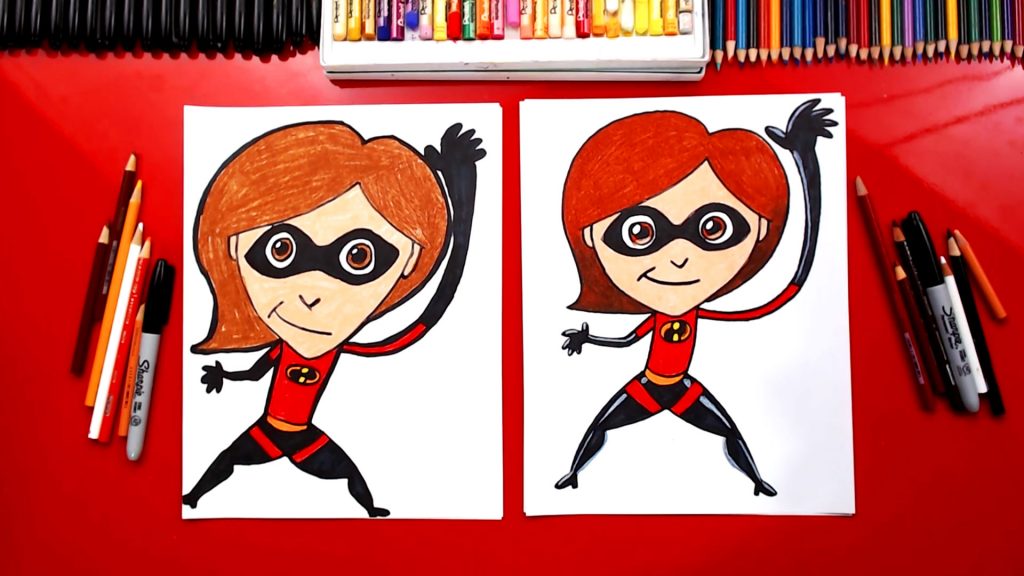 How To Draw Elastigirl From Disney Incredibles 2