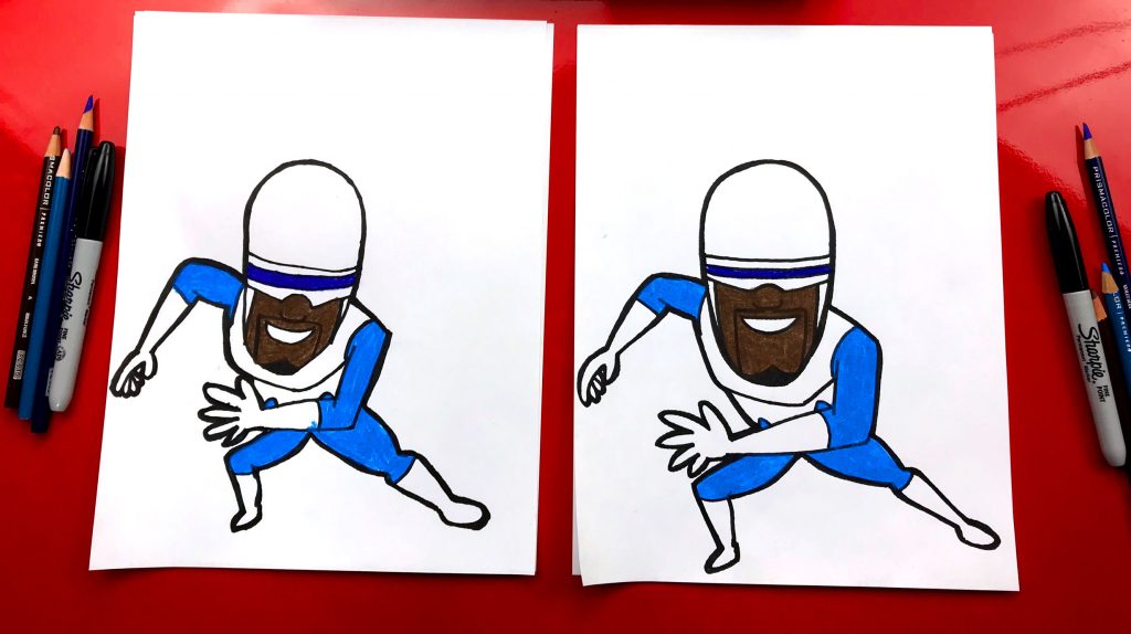 How To Draw Frozone From Disney Incredibles 2