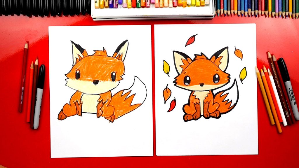 How To Draw A Cute Fox