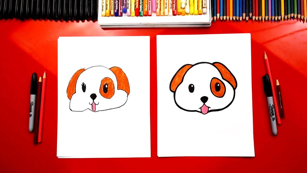 How To Draw The Puppy Emoji