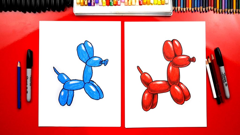How To Draw A Dog Balloon Animal