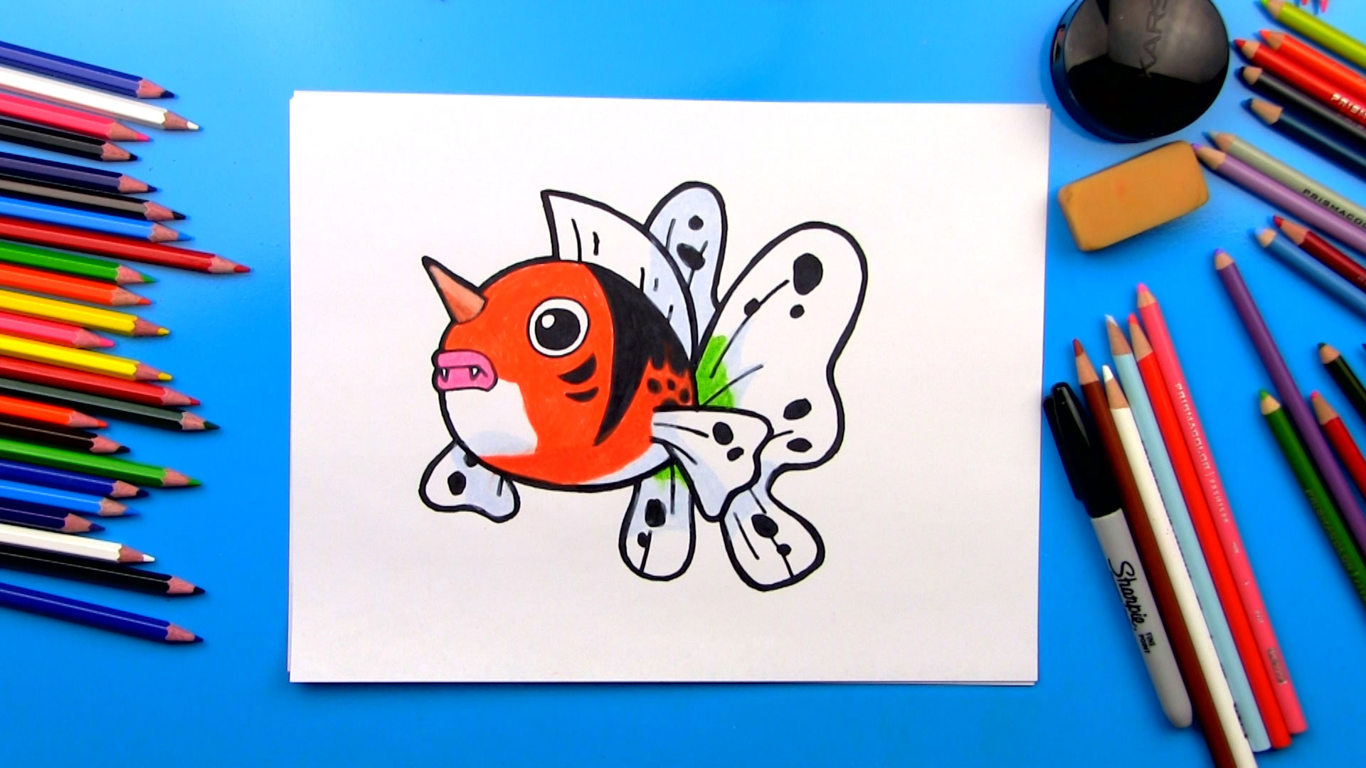 How To Draw Seaking Pokemon Art For Kids Hub