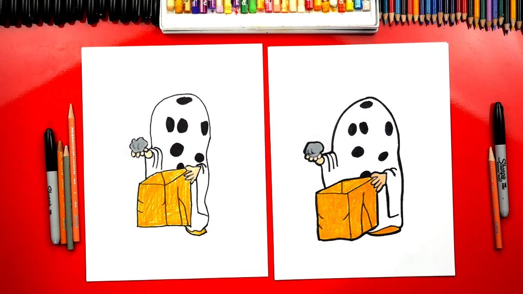 How To Draw Charlie Brown Halloween Ghost