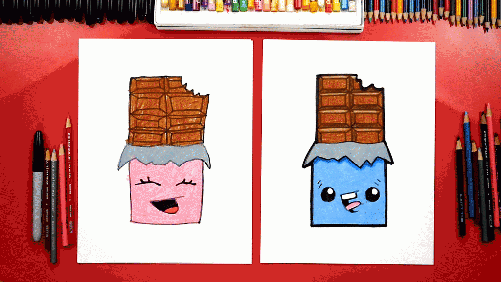 How To Draw A Chocolate Candy Bar