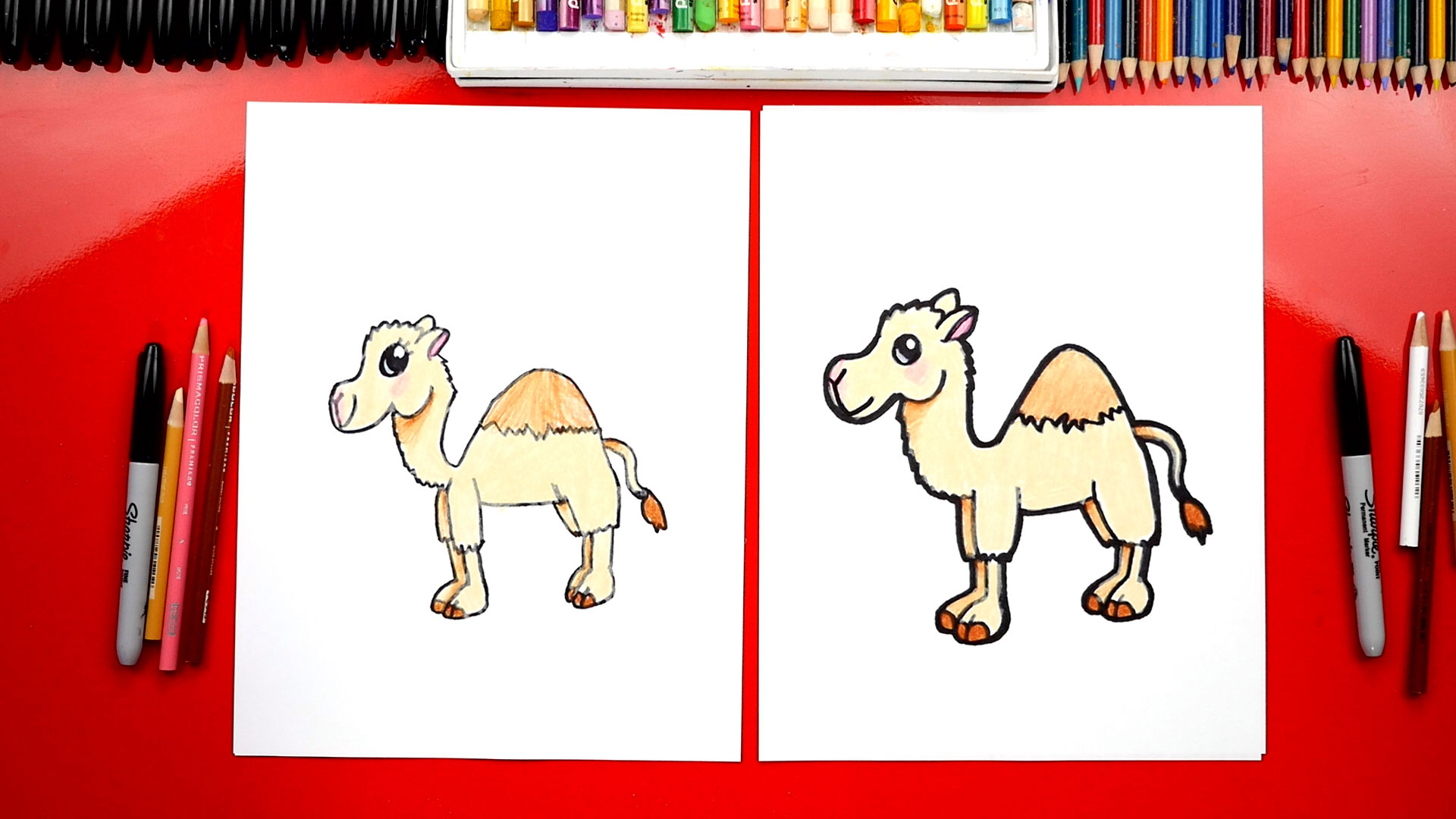 How To Draw A Cartoon Camel - Art For Kids Hub