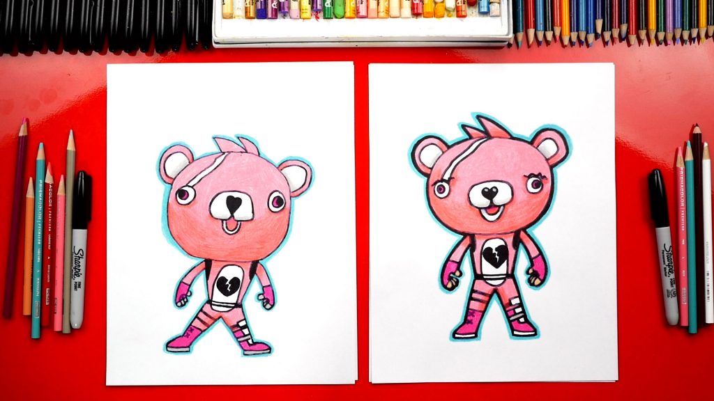 How To Draw Cuddle Team Leader Fortnite + Challenge Time