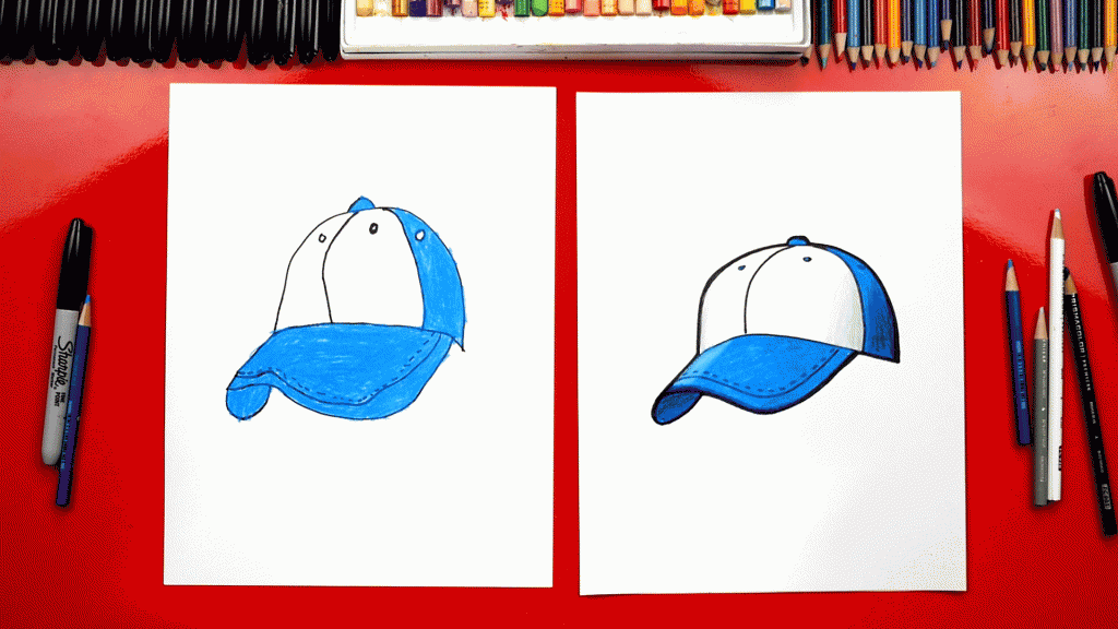 How To Draw A Baseball Hat