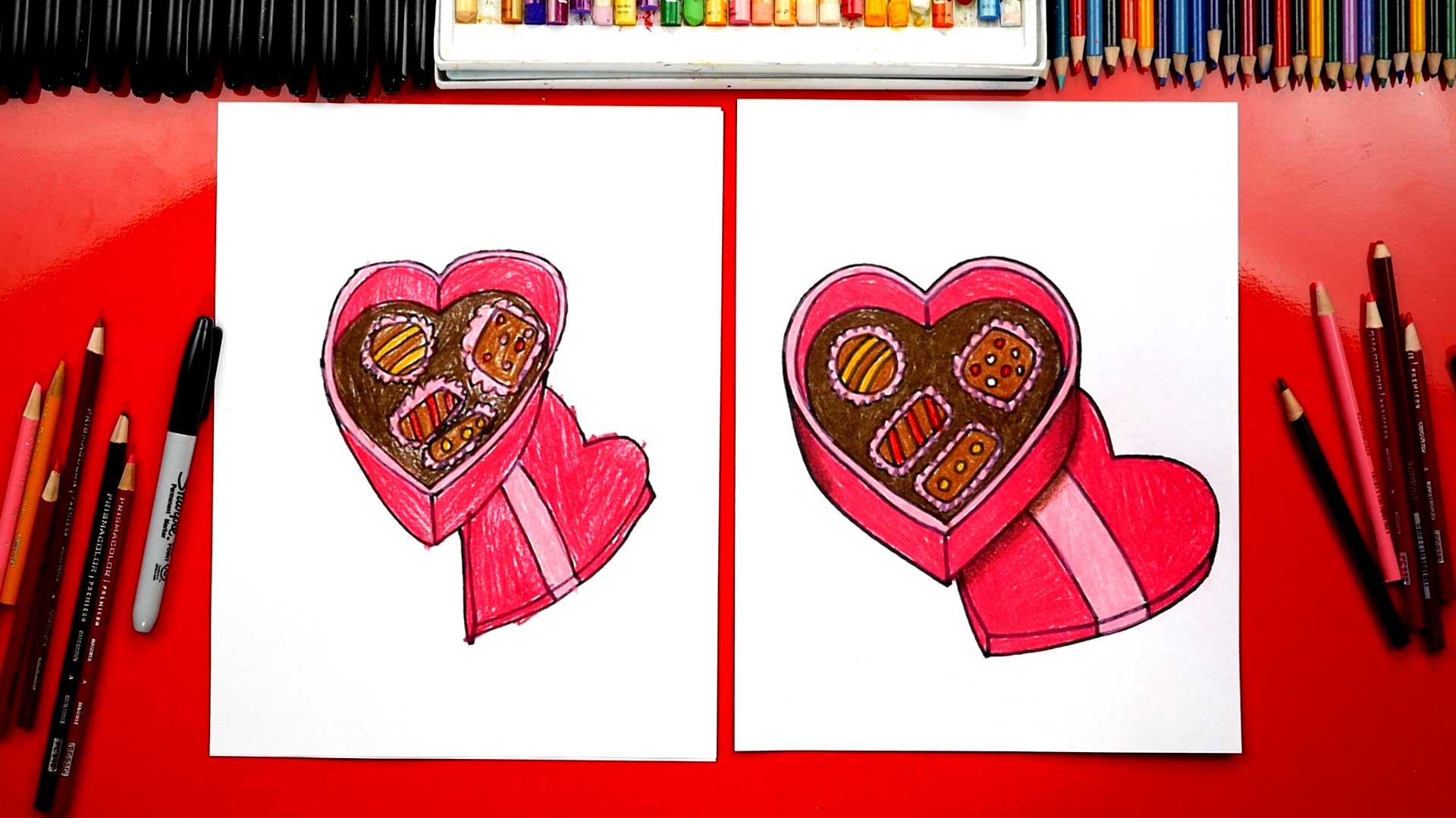 How To Draw A Box Of Chocolates + Spotlight - Art For Kids ...