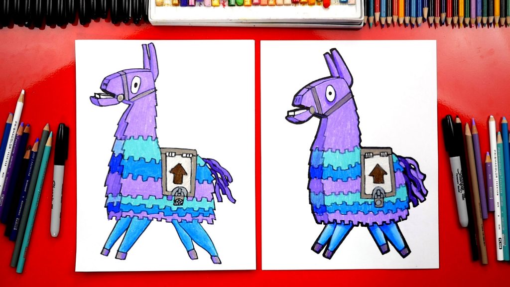 How To Draw The Loot Llama From Fortnite