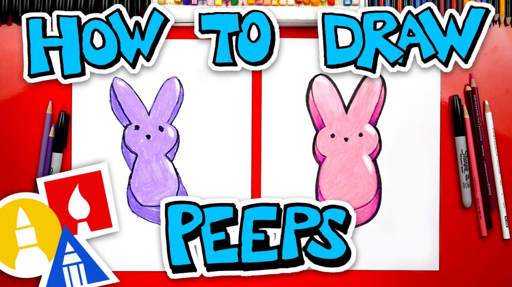 How To Draw Easter Peeps Bunny