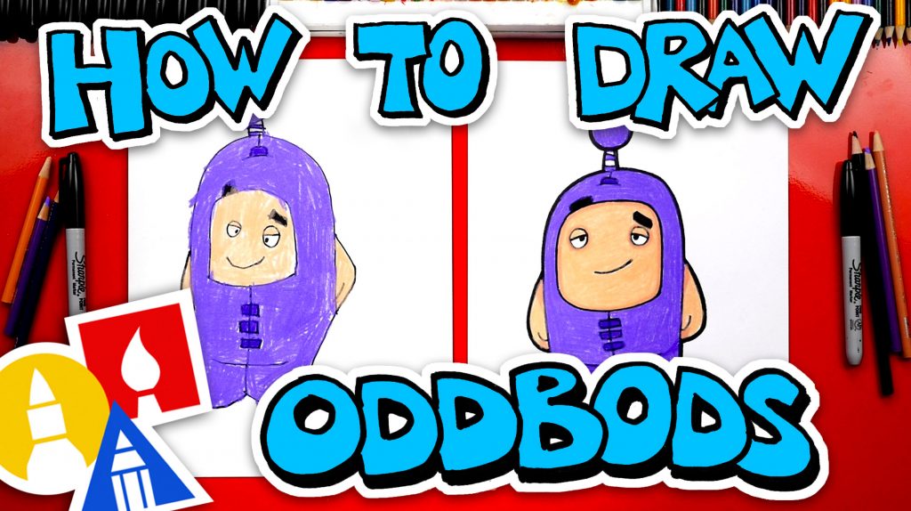 How To Draw Oddbods Jeff – The Purple One