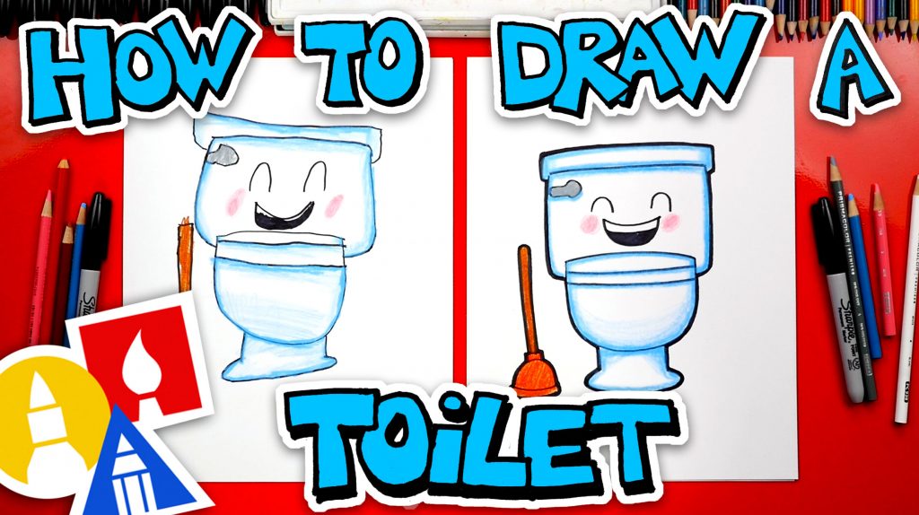 How To Draw A Funny Toilet