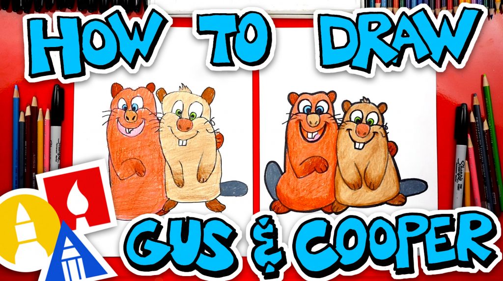 How To Draw Gus And Cooper From Wonder Park + Giveaway!
