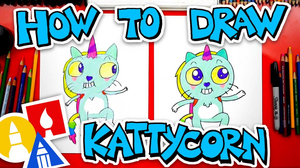 How To Draw Kattycorn From Cupcake And Dino
