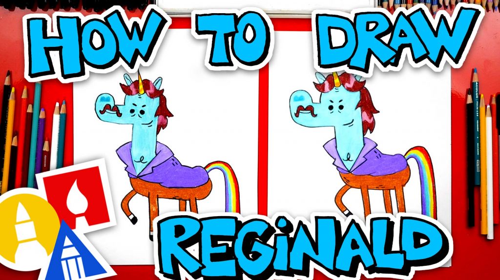 How To Draw Reginald The Unicorn From Cupcake And Dino