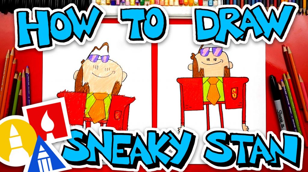 How To Draw Sneaky Stan From Cupcake And Dino