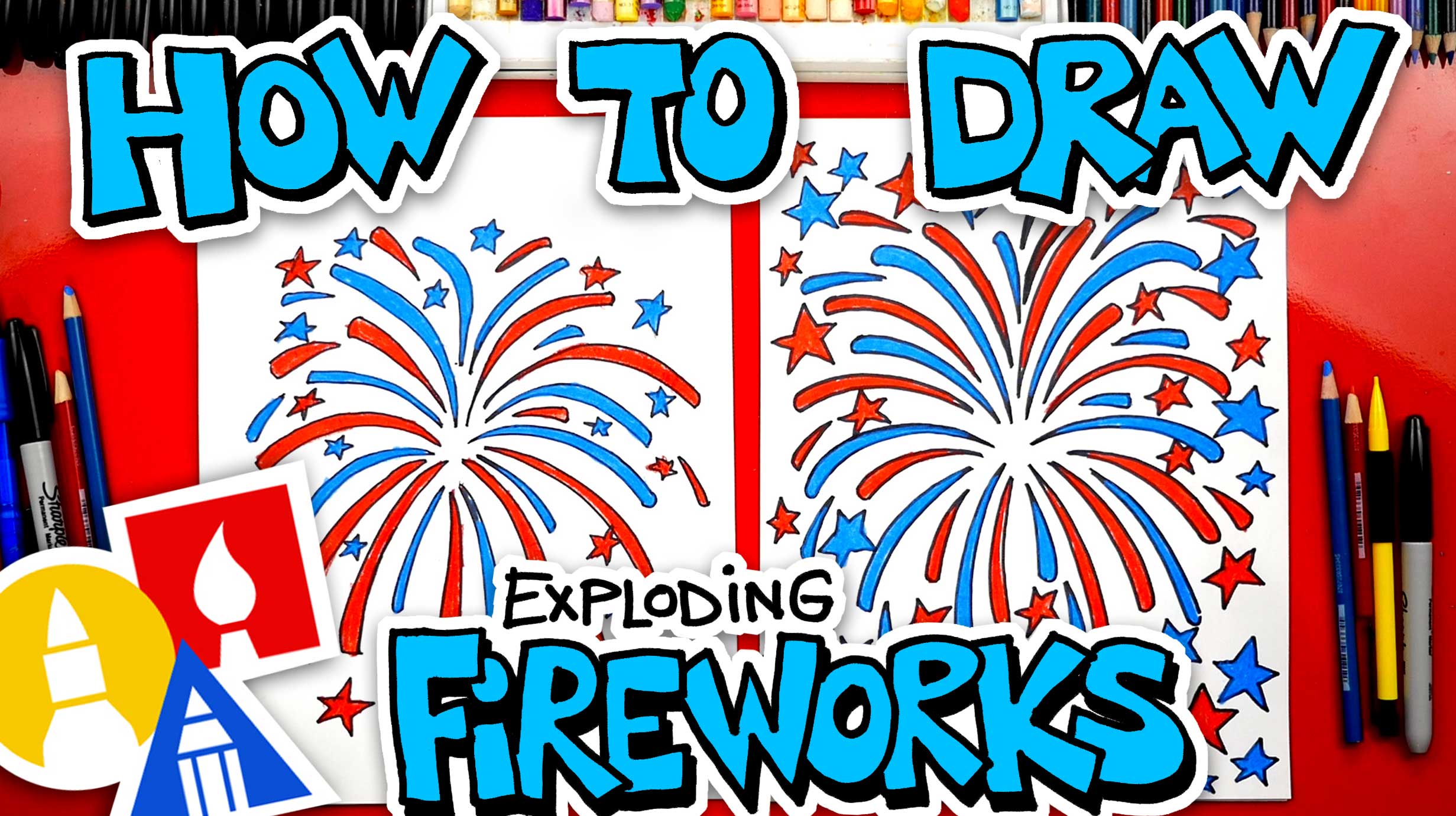 draw firework exploding hub