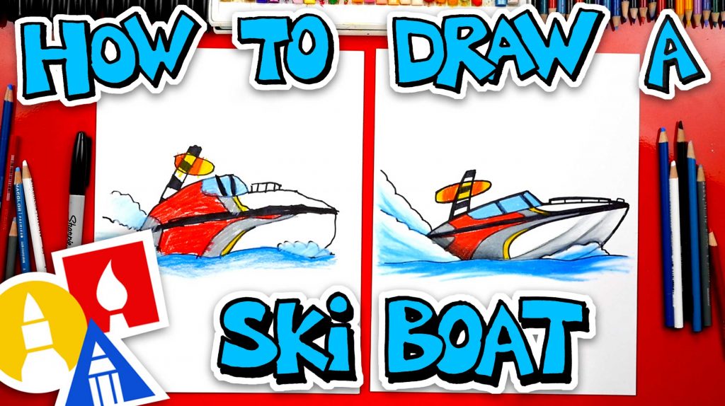 How To Draw A Ski Boat