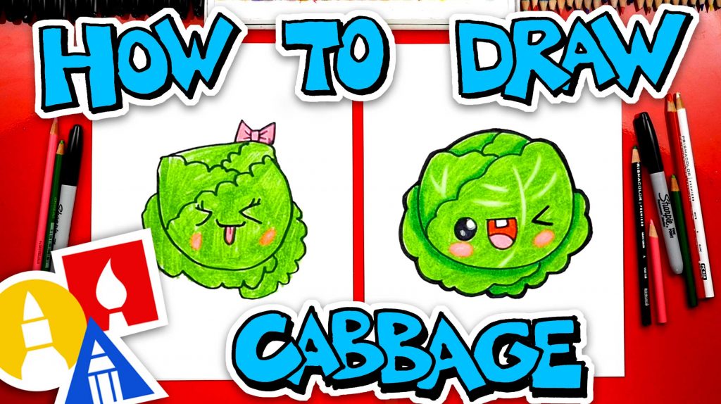 How To Draw Funny Cabbage