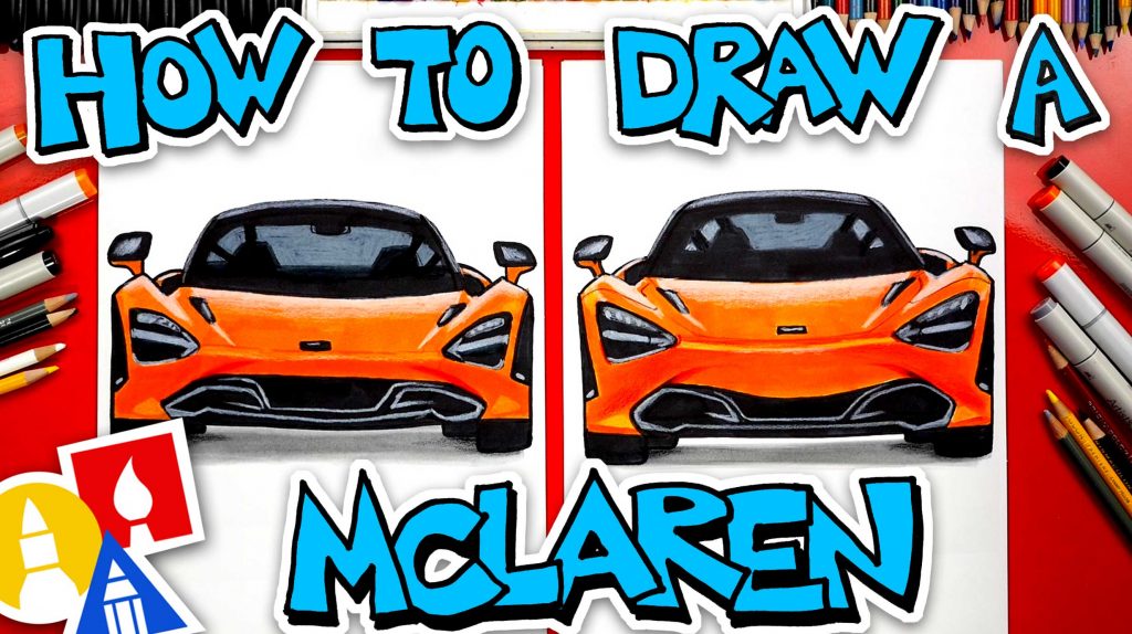 How To Draw A McLaren 720s (Front View)