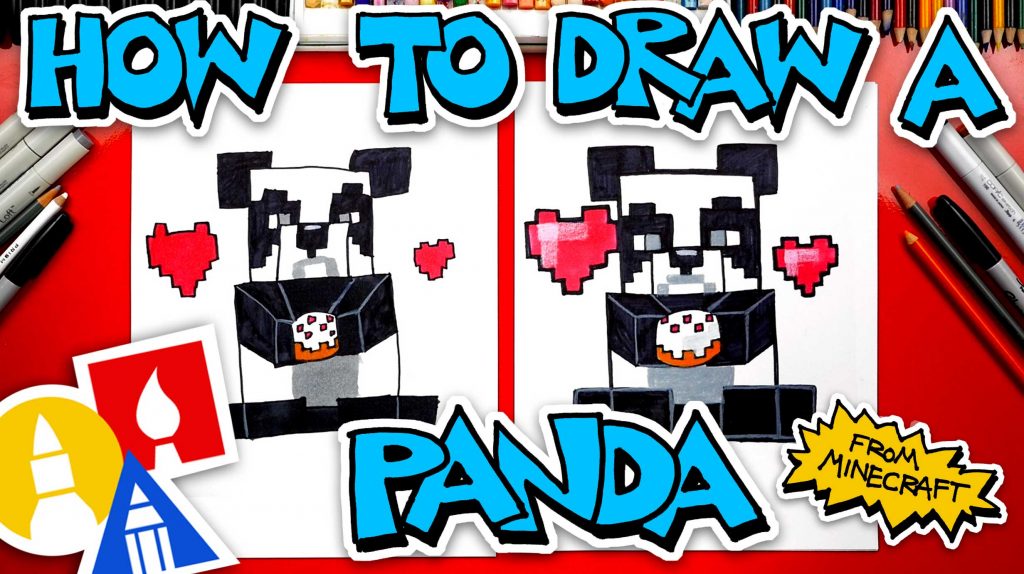 How To Draw A Panda Eating Cake From Minecraft