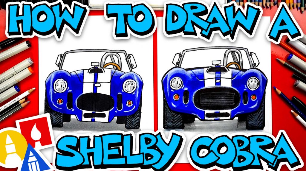 How To Draw A Shelby Cobra (Front View)