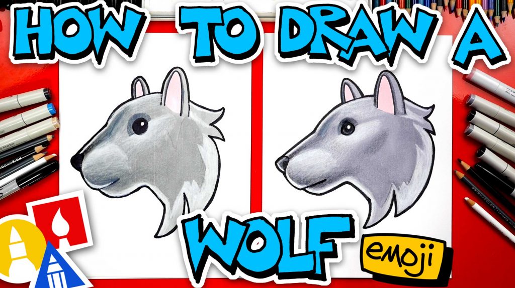 How To Draw The Wolf Head Emoji