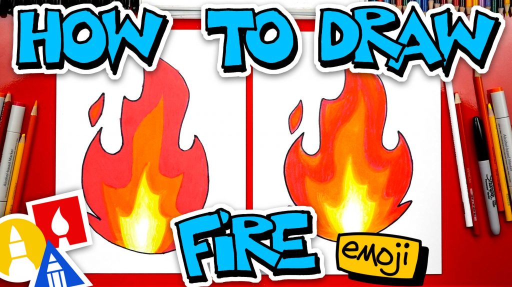 How To Draw The Fire Emoji 🔥