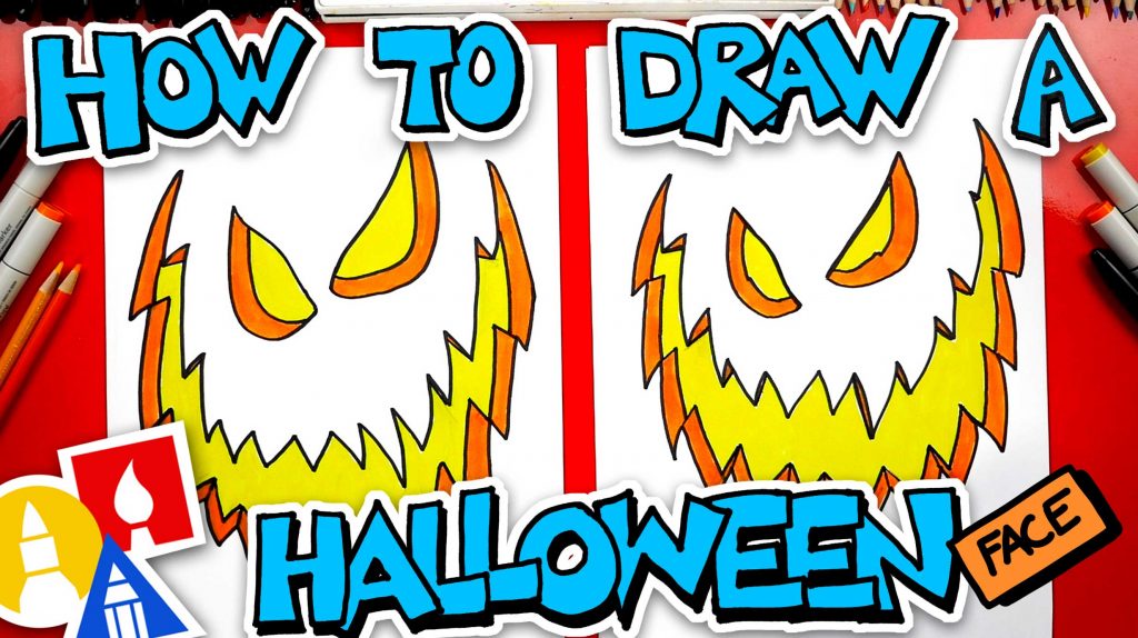 How To Draw A Halloween Face