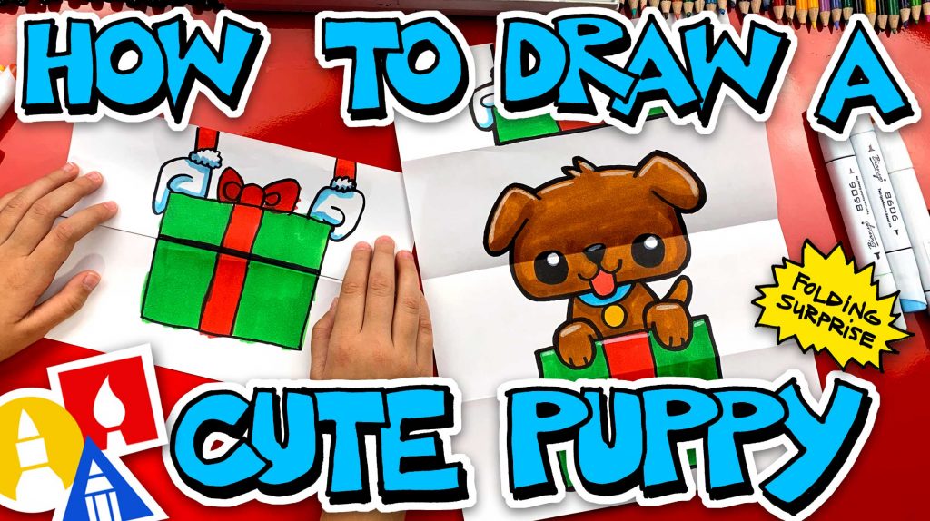 How To Draw A Puppy Folding Surprise