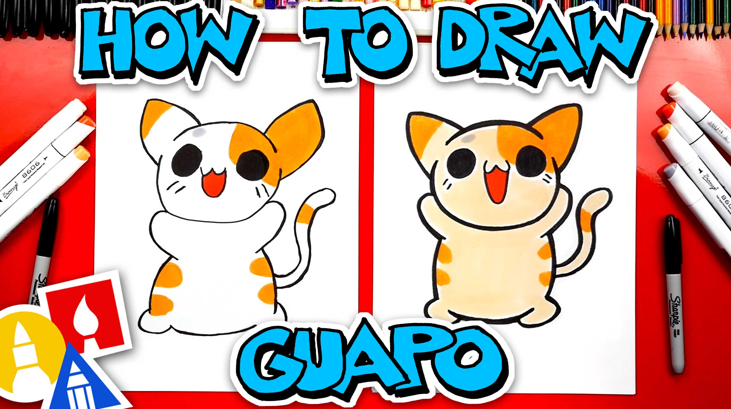 How To Draw Guapo From Kleptocats - Art For Kids Hub