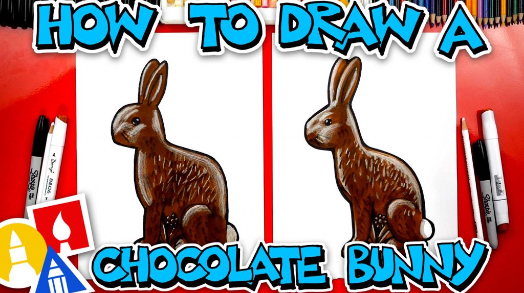 How To Draw A Chocolate Easter Bunny