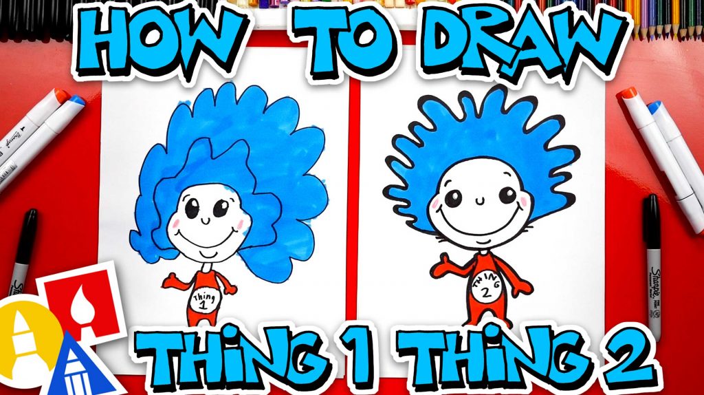 How To Draw Thing One And Thing Two