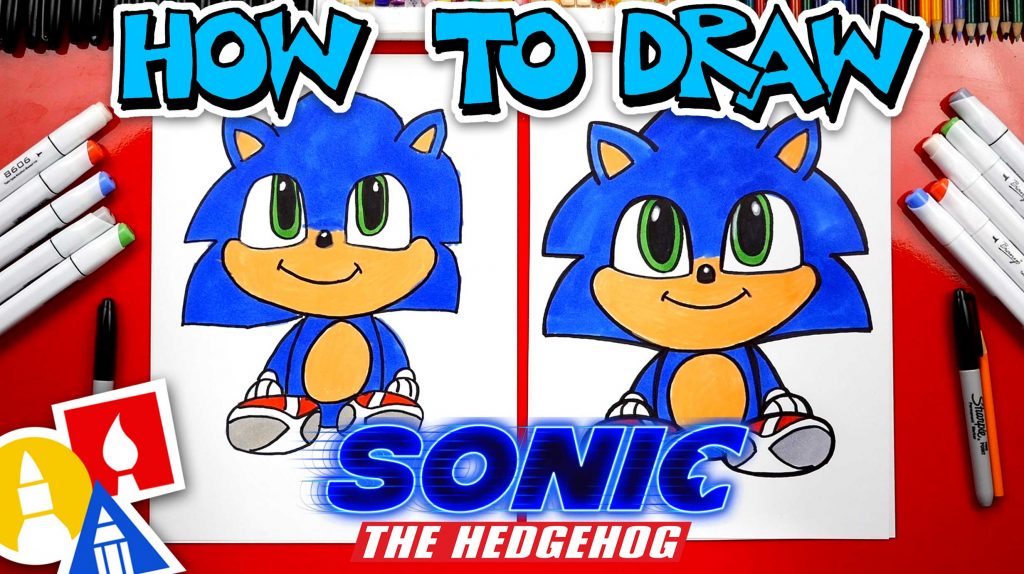 How To Draw Sonic From Sonic The Hedgehog Movie