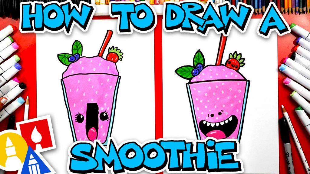 How To Draw A Funny Frozen Fruit Smoothie
