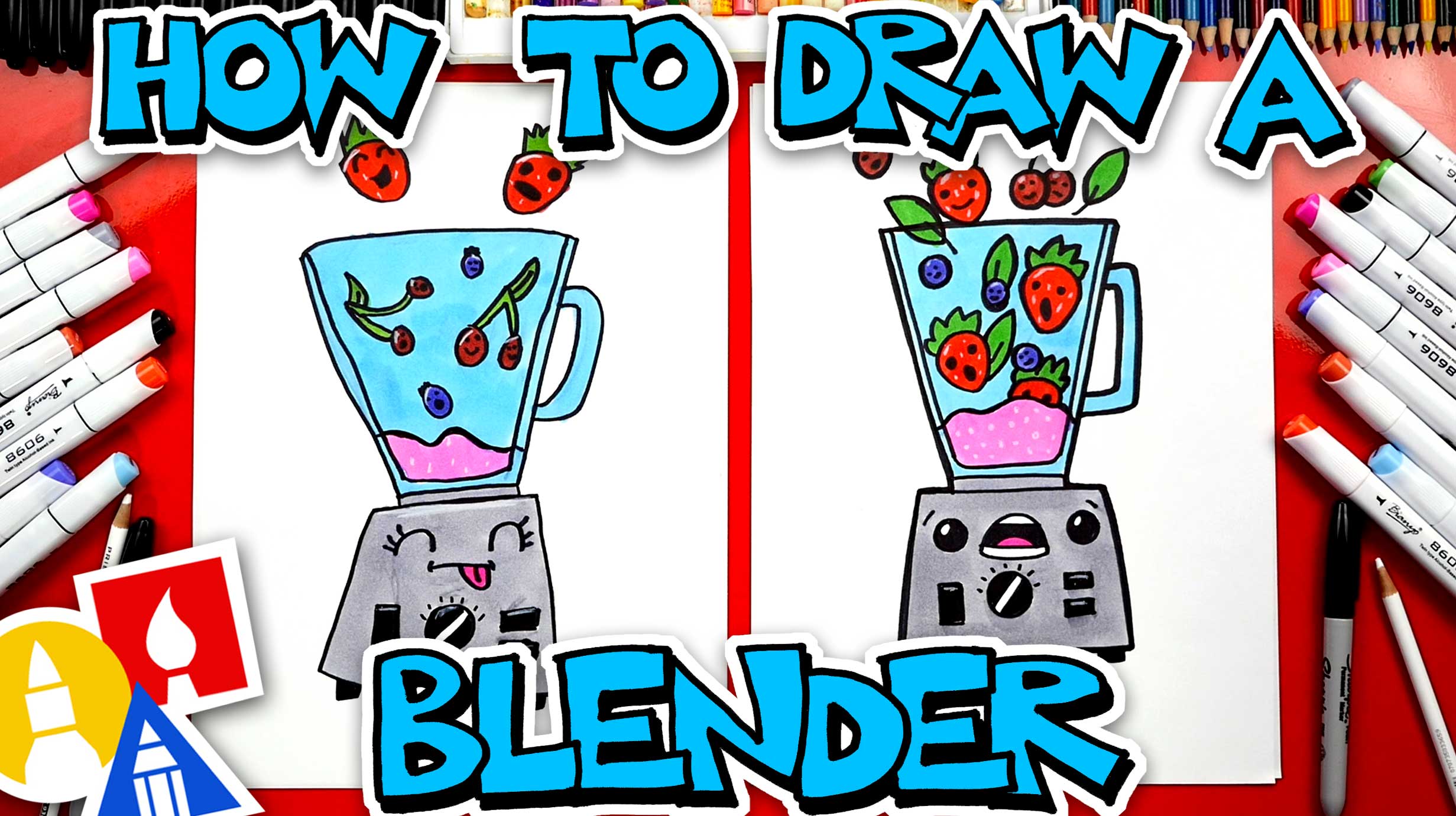How To Draw A Funny Blender - Art For Kids Hub